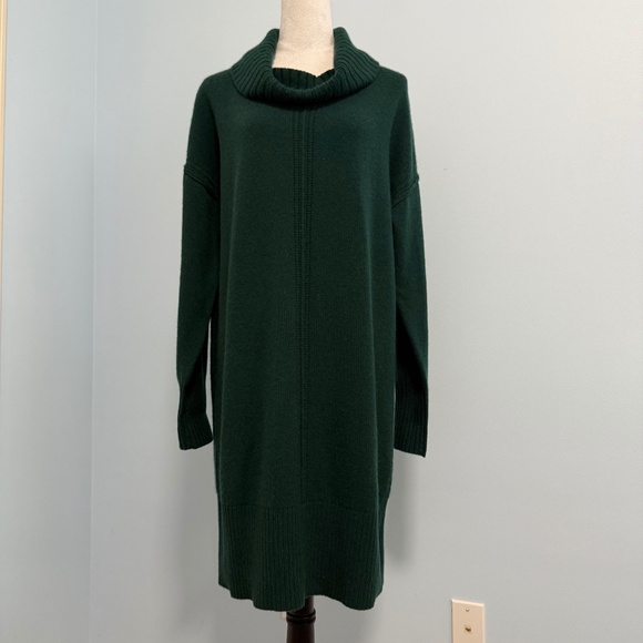 Sundance SONJA CASHMERE DRESS Evergreen Size L - Picture 1 of 9